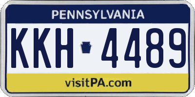 PA license plate KKH4489