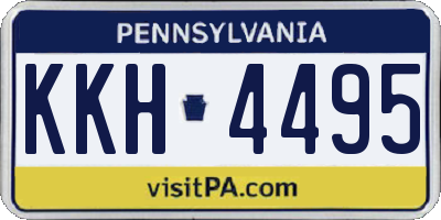 PA license plate KKH4495
