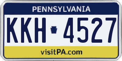 PA license plate KKH4527