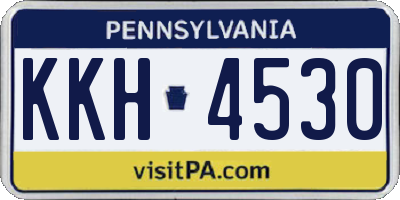 PA license plate KKH4530