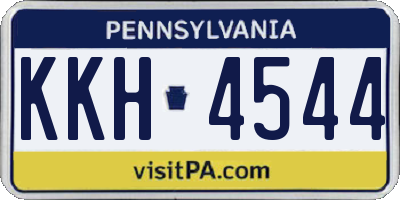 PA license plate KKH4544