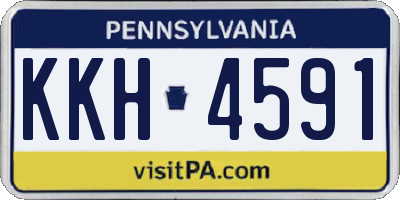 PA license plate KKH4591