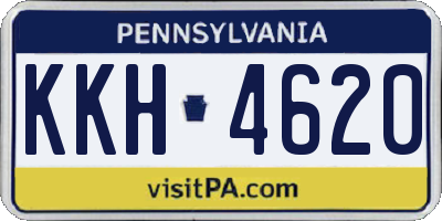 PA license plate KKH4620