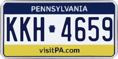 PA license plate KKH4659