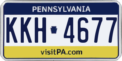 PA license plate KKH4677