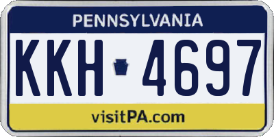 PA license plate KKH4697