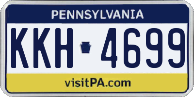 PA license plate KKH4699