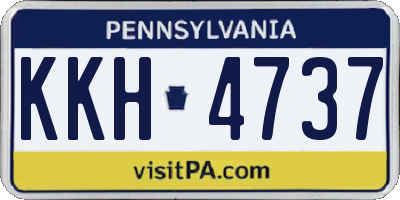 PA license plate KKH4737