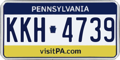 PA license plate KKH4739