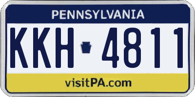 PA license plate KKH4811