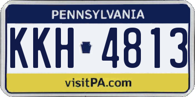 PA license plate KKH4813