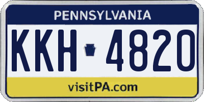 PA license plate KKH4820
