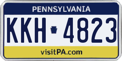 PA license plate KKH4823