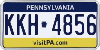 PA license plate KKH4856