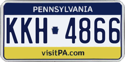 PA license plate KKH4866