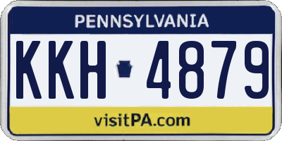 PA license plate KKH4879