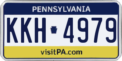 PA license plate KKH4979