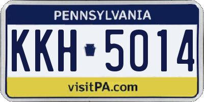PA license plate KKH5014