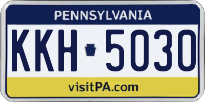 PA license plate KKH5030