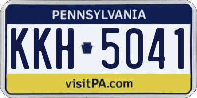 PA license plate KKH5041
