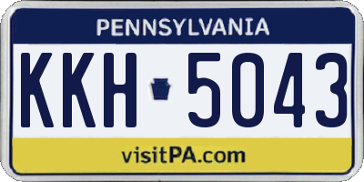 PA license plate KKH5043