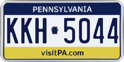 PA license plate KKH5044