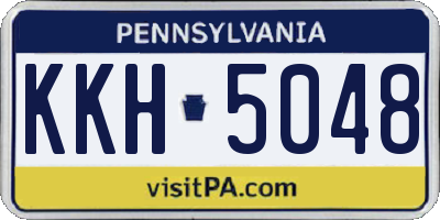 PA license plate KKH5048