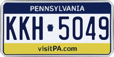 PA license plate KKH5049