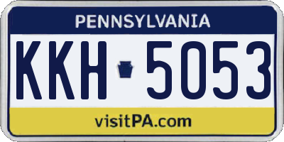 PA license plate KKH5053