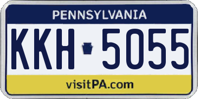 PA license plate KKH5055