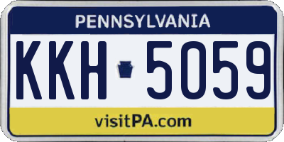 PA license plate KKH5059