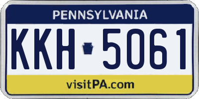 PA license plate KKH5061