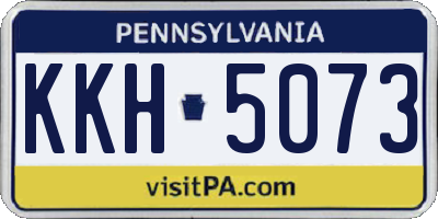 PA license plate KKH5073