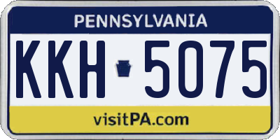 PA license plate KKH5075