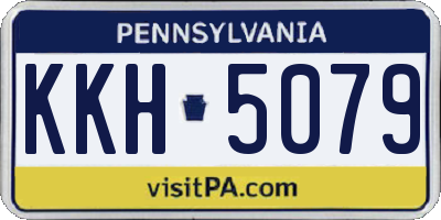 PA license plate KKH5079
