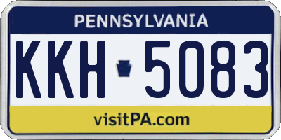 PA license plate KKH5083