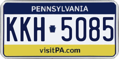 PA license plate KKH5085
