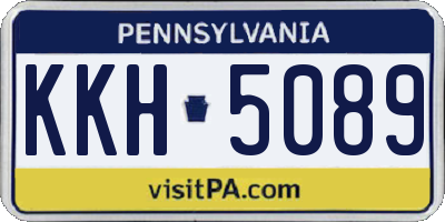 PA license plate KKH5089