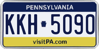PA license plate KKH5090