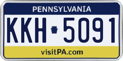 PA license plate KKH5091