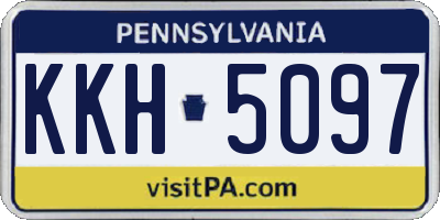 PA license plate KKH5097