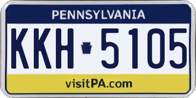 PA license plate KKH5105