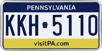 PA license plate KKH5110