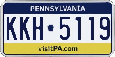 PA license plate KKH5119
