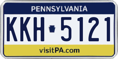 PA license plate KKH5121