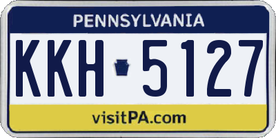 PA license plate KKH5127