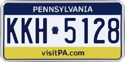 PA license plate KKH5128