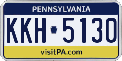 PA license plate KKH5130