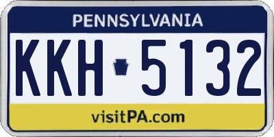 PA license plate KKH5132