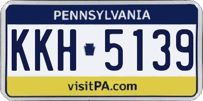 PA license plate KKH5139